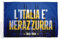 Domina Pubblicità - Bandiera Scudetto Inter 150x100 cm in Tessuto Nautico, Bandiera Nerazzurri Campioni d'Italia, con cordino, fettuccia di rinforzo e Cucitura perimetrale (Italia Nerazzurra)