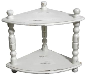Holz Eckregal Regal Wandregal 60er Jahre creme weiß Shabby Chic Vintage Möbel