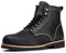 SL-Saint Stivali da uomo a punta morbida impermeabili in pelle bovina/fodera in lana Scarpe di moda (Pelle-Fodera, Nero, Adulto, Uomo, 44, Numero, Sistema Taglie Calzature EU, Media)