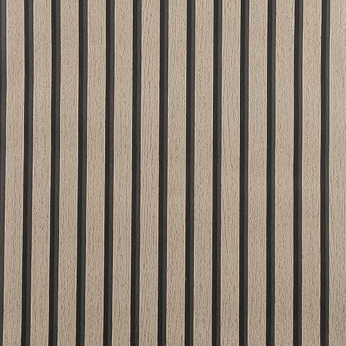 Anttyscar Black Wood Slats Wallpaper Brown Wood Panel Effect Wallpaper for Living Room Bedroom Hallway Stairs Lounge Hall Reception Walls Furniture