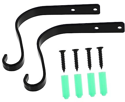 MERRYHAPY Pflanzen Wandbefestigung Eisenaufhänger Hängegestell Für Blumentöpfe Robust Und Langlebig Wandhaken Mit Schraubmontage