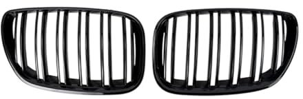 Kühlergrill für BMW X5 E53 2004-2006, Nieren Doppelsteg Sport Kühlergrill Kühlergrill Vorne Doppel-Lamellen Grill Autozubehör