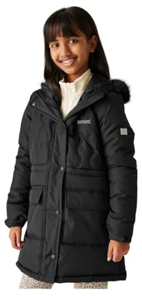Regatta Kinder Hooded Marizion gesteppt Jacke Wasser abweisend isoliert Winter Mantel