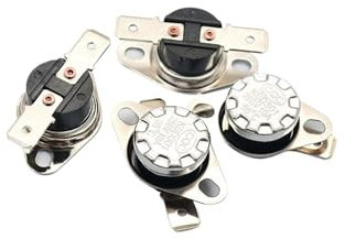 5 pezzi normalmente chiuso KSD301 10 A 250 V 40-135 gradi bachelite KSD-301 interruttore di temperatura termostato sensore 50 60 65 70 75 80 90(80 Degree)