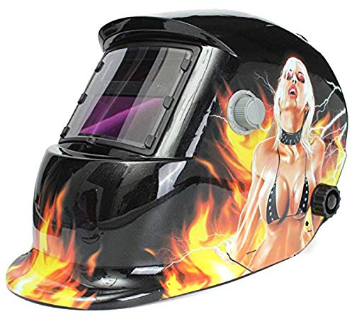 Cagoule Soudure, Masque Soudure Masque de Soudure Hotte Casque de soudage Protection Automatique du Visage Solaire (énergie Solaire for la Recharge)