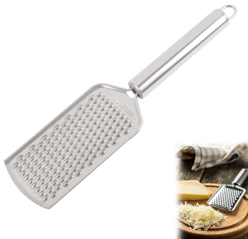 leruiyezs Rallador Pequeño Cocina for Microplane Acero Inoxidable Fino con Mango Ergonómico Rallador Cocina para Limón Queso Chocolate Jengibre Zanahoria Nueces Herramienta Manual Compacta para Uso