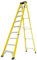 TB Davies 1235-010 Trade Electrician Swingback Step Ladders, 10 Tread, GRP Fibreglass, Built-in Tool Tray, 150kg Work Load, EN131