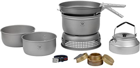 Trangia Set de hornillo 25-2 de Ligero Aluminio anodizado Duro 2019 Hornillos de Camping