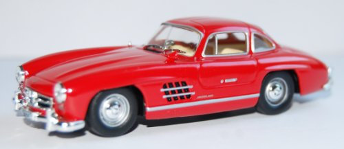 WHlTEBOX Modellauto Mercedes 300 SL (W198), rot, Bj. 1954, Maßstab 1:43 Whitebox