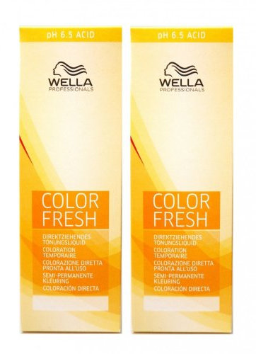 Wella Color Fresh Acid 6/34 dunkelblond gold-rot 2 x 75 ml Tönungsliquid Gel-Tönung pH 6.5 CF
