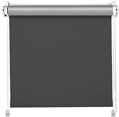 DomDeco Thermo-Rollo Anthrazit 65x215cm Klemm Fix Rollo