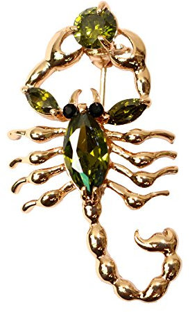 Navachi Métal de base plaqué or 18 ct Marquise Vert Oxyde de Zirconium