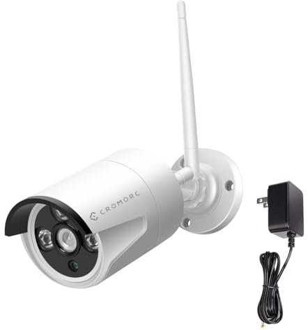 Cromorc 960P Surveillance Bullet Camera Waterproof Outdoor Indoor 3.6mm Lens IR Cut Day&Night Vision with 5DB Antenna with Bracket wihtout Power Adapter