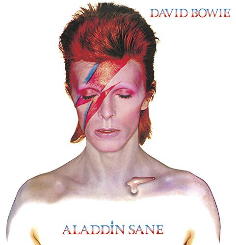 David Bowie Wandbild 'Aladdin Sane', 40 x 40 cm Retro Poster, Kunstdruck, Ungerahmt, Matte, Indoor, Wandmontage
