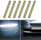 6X 12v pour Les Voitures lumières de Bande,Feux de Jour Lampe Super Lumineux Blanc étanche LED Bande Guide de lumière pour Camping-Car Bateau Voiture