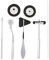 VIFERR Neurologique Marteau, 5 en 1 Médicale Neurologique Marteau Muscle Reflex Soins de Santé Marteau de Diagnostic Percussor Kit