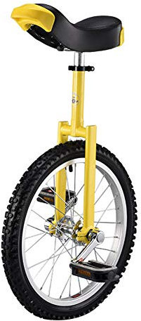 Dbtxwd 18 bis 24 Rad Einrad mit bequemem Release Sattelsitz Fahrrad,Gelb,18 Inch