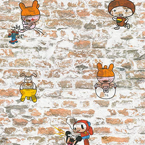 Papier peint brique Papier peint pierre Papier peint imitation brique Papier peint imitation pierre Tapisserie imitation pierre Papier peint enfant Papier peint papier Beige / crème Marron Gris 369871