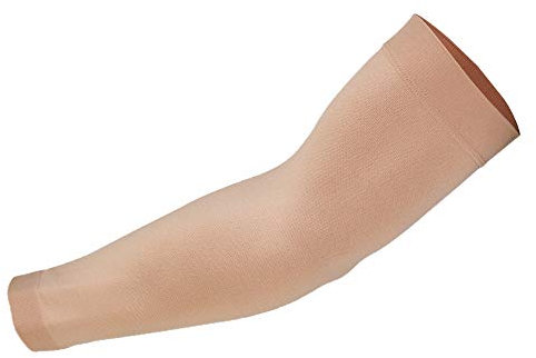 Weimob Unisex Armlinge Vollarm Unterschenkel Tattoo Cover Armstulpen Kompressions Tätowierung Abdeckung Armstulpe Armschutz Sportstulpe Größe XL Farbe: Hautfarbe Einzelarm
