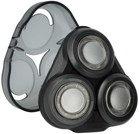 vhbw Ersatz-Scherkopf kompatibel mit Philips S5000, S5008, S5010, S5011, S5015, S5050, S5070, S5075, S5077, S5078, S5079 Elektrorasierer, Schwarz
