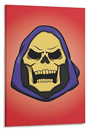 XXJDSK Druck Auf Leinwand Skeletor Poster Dekorative Malerei Leinwand Wandkunst Wohnzimmer Poster Schlafzimmer Malerei 60X90cm Kein Rahmen
