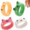 4pcs Frosch Ringe Für Frauen, Smiley Face Acrylharz Bunte Tierische Finger Ring Süßer Klobiger Plastik -Vintage Trendy Ring