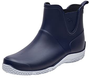 Realpaks Damen Knöchel PVC wasserdichte Outdoor-Gummistiefel für Gartenarbeitsschuhe BG 8/2