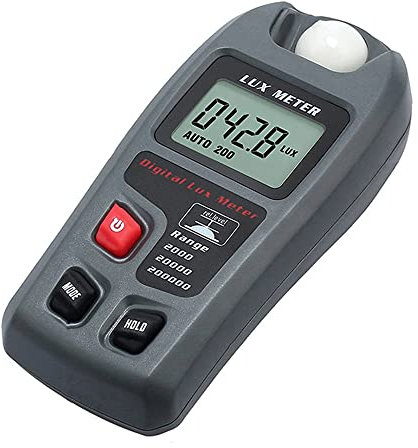 Digitales Lichtmessgerät, 20000 Fc/20000 Lux berührungslose Fotografie Photometer Digital Luxmeter Handheld LCD Bildschirm für Büro Lager Labor