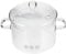 ERINGOGO Casserole en verre pour la cuisson, en verre borosilicate, avec couvercle et double poignée, transparente, 1500 ml