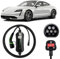 EV Power - Type 2 to 3 Pin Taycan Charging Cable - Portable Taycan EV Charger - Electric Car Battery Charger for Taycan - 3 Pin for UK socket (6-12amp (2.3kw) (10M, 6-12amp (2.3kw))