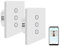 Jinvoo Alexa rolladenschalter, WLAN Rolladenschalter, Smart Jalousien Schalter mit Touch Panel Kompatibel mit Alexa und Google Home, APP Steuerbar und Timer-Funktion (2 pack)