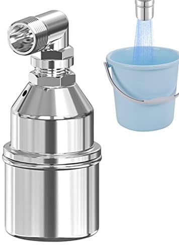 Rianpesn Automatisches Wasserstandsregelventil, Schwimmender Kugelhahn, automatischer Wasserstandsregler, Edelstahl 304, Kugel- -Schwimmerventil mit automatischer Abschaltung, automatischer