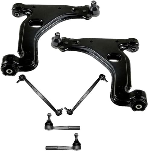 SHLPDFM 2x Querlenker 2x Koppelstange Vorderachse unten links & rechts mit 2x Spurstangenkopf für OPEL Astra G H Meriva B Zafira A B