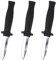 Bohue 3Pcs Kunststoff Einziehbare Messer Gefälschte Dolch Spielzeug Verschwinden Gefälschte Messer Streich Prop Neuheit Trick Spielzeug für Halloween Bühne Performance