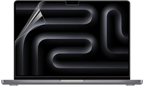Arisase 2-Pack HD Clear Screen Protector for MacBook Pro 14 Inch (M4/M4 Pro/M4 Max/M3/M3 Pro/M3 Max Chip) A2918 & A2992, Anti-Fingerprint & Scratch-Resistant 5H Hardness Laptop Accessories (Clear)
