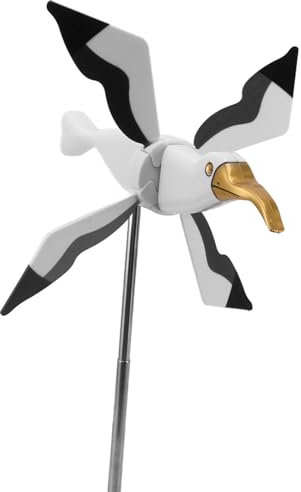 Garden Wind Spinner, Flying Bird Spinner Seagulls Whirligig Windmill Outdoor Ornaments for Yard Patio Garden Decoration