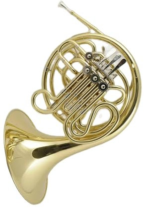 waldhorn instrument 4-Tasten-Doppel-Profi-Waldhorn In B-Dur-Oberfläche Goldbürste