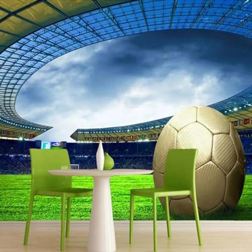 MIXUEXUNLU 3D Football Photo Wallpaper Sports Football Theme Stadium Mural Wallpaper Living Room bar Bedroom Wall