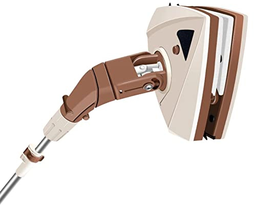 IUokLU Lavavetri Magnetico, Lavavetri Magnetico a Doppio Lato con Asta Telescopica Spazzola per Lavare i Tergicristallo per Vetri di Grattacieli e Vetrate per Auto