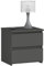Kommode mit 2 Schubladen Kommode Schlafzimmer Flur Wohnzimmer Organizer Kommode mit Schubladen 40 cm breit 40 cm hoch | graphit Holz Highboard Sideboard Mehrzweckschrank Schrank schmal