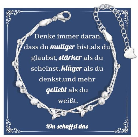 CheersLife Armband Mädchen,Schmuck Teenager Geschenke für Mädchen 12 13 14 15 16 17 18 19 20 21 Jahre,Weihnachten Geburtstag Geschenke für Tochter Schwestern Freundin