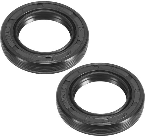 PATIKIL 2 Stück TG4 Radialwellendichtring 25 x 40 x 7mm Wellendichtring Nitrilkautschuk Dichtungen für Lagerwellenölpumpen Motoren, Schwarz