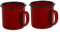 Garneck Set Di Tazze E Tazzine - Tazze Vintage Tazza Da Caffè Espresso Nera E Rossa Tazza Da Caffè A Doppia Parete