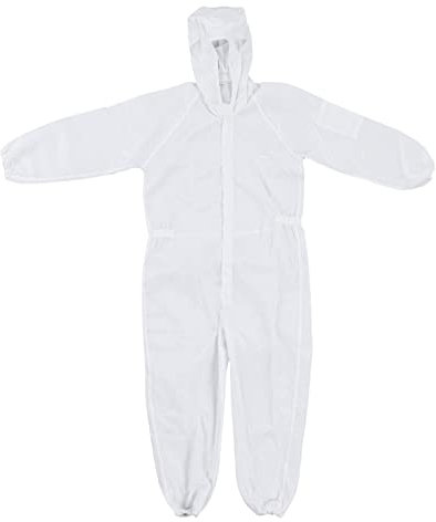Koieam Gefahrgutanzug, Schutzoverall aus Polyester, statisch beständig, staubdicht, partikelfest, Arbeitskleidung für SMT-Werkstatt (METRO)
