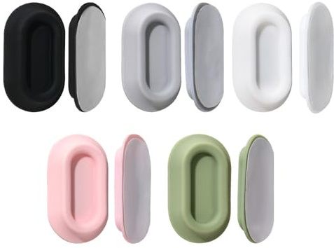 Magnetic Remote Control Holder, 5PCS Self-Adhesive Remote Control Wall Mount Silicone Electric Toothbrush Hangers for Bathroom Kitchen Living Room