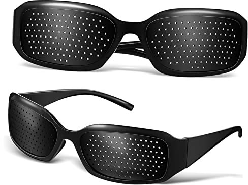 LIFKOME 2stücke Lochbrillen Zur Sehverbesserung Pc-netzbrillen Für Lese Und Arbeitsbrillen Sehkorrekturbrillen Mit Bildschirmbrillenfunktion Knopfaugenbrillen Für Augenentspannung