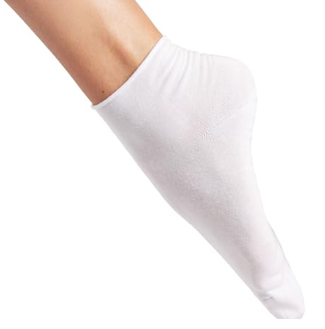 YANOIR 3 Pares Calcetines Diabeticos Hombre&Mujer No Aprietan Algodon Antibolas, Calcetines Algodon Hombre Mujer (FR/ES, Números, 40, 45, Regular, Regular, 3, TOBILLEROS SIN PUÑO BLANCO)