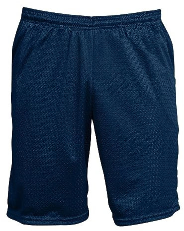 Herren-Shorts, Netzstoff, atmungsaktiv, schnell trocknend, locker, gerade, für Basketball, Training, Laufen, Fitness, Sport, kurze Hose, navy, 3XL