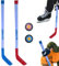 Kinderhockey -Set, Junior Street Hockey -Set umfassen 28 -Zoll -Kinderstab und Mini -Stock für Jungen und Mädchen, Ice -Trainingsspielzeuggeschenke im Innenbereich im Freien im Freien.