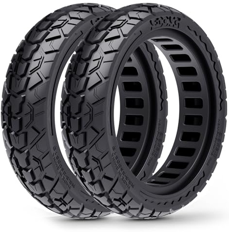 BABEJIA 2 Stück E-Scooter Vollgummireifen 50/75-6.1 (8 1/2 x2), Kompatibel mit Soflow SO4/SO3, Xiaomi 3/3 Lite/M365/Pro 2, Hiboy S2